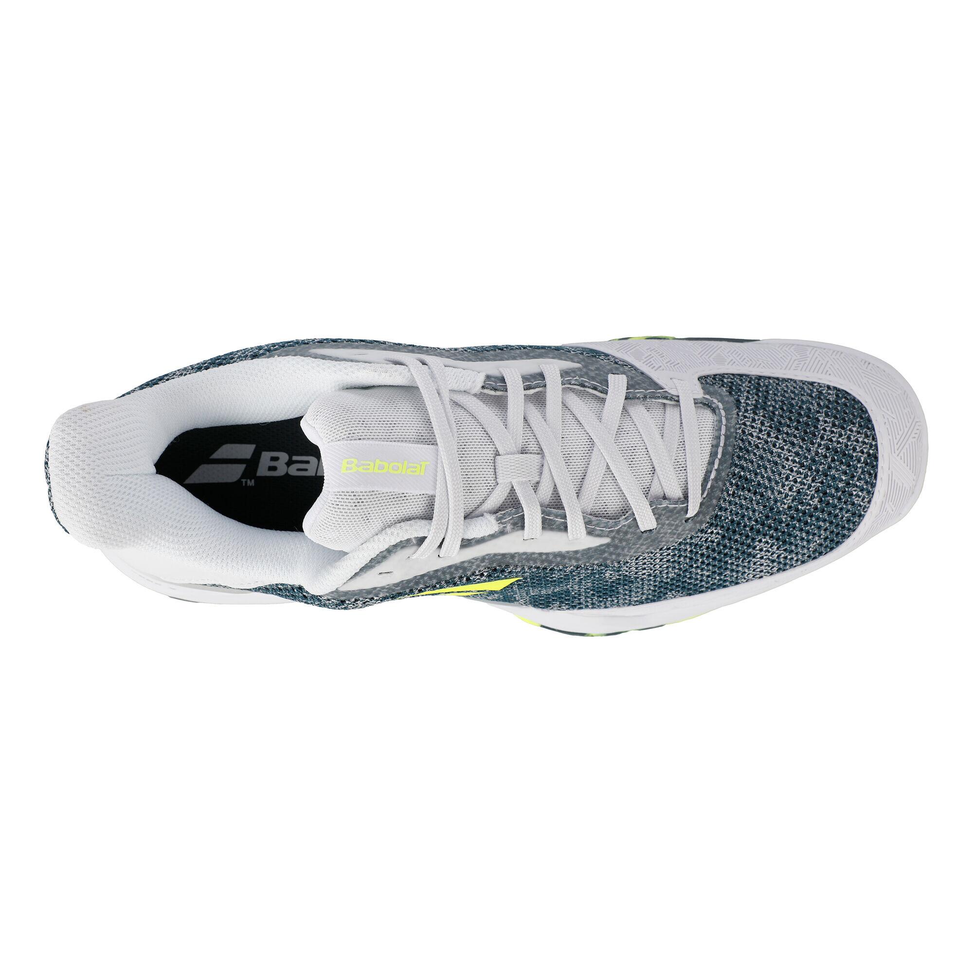 MEN'S CLAY TENNIS SHOES - JET TERE WHITE BLUE GREY