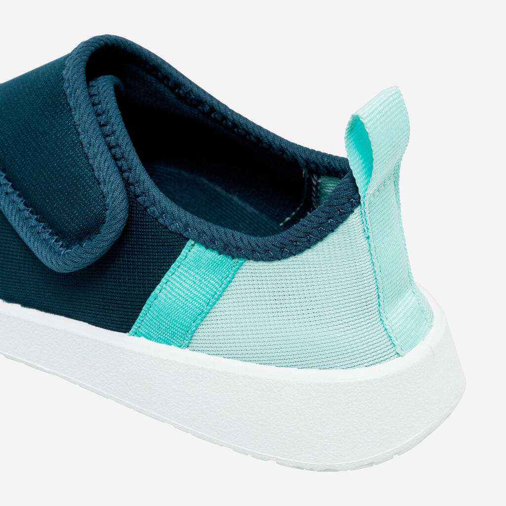 Chaussures aquatiques avec scratch Enfant - Aquashoes 120 abricot