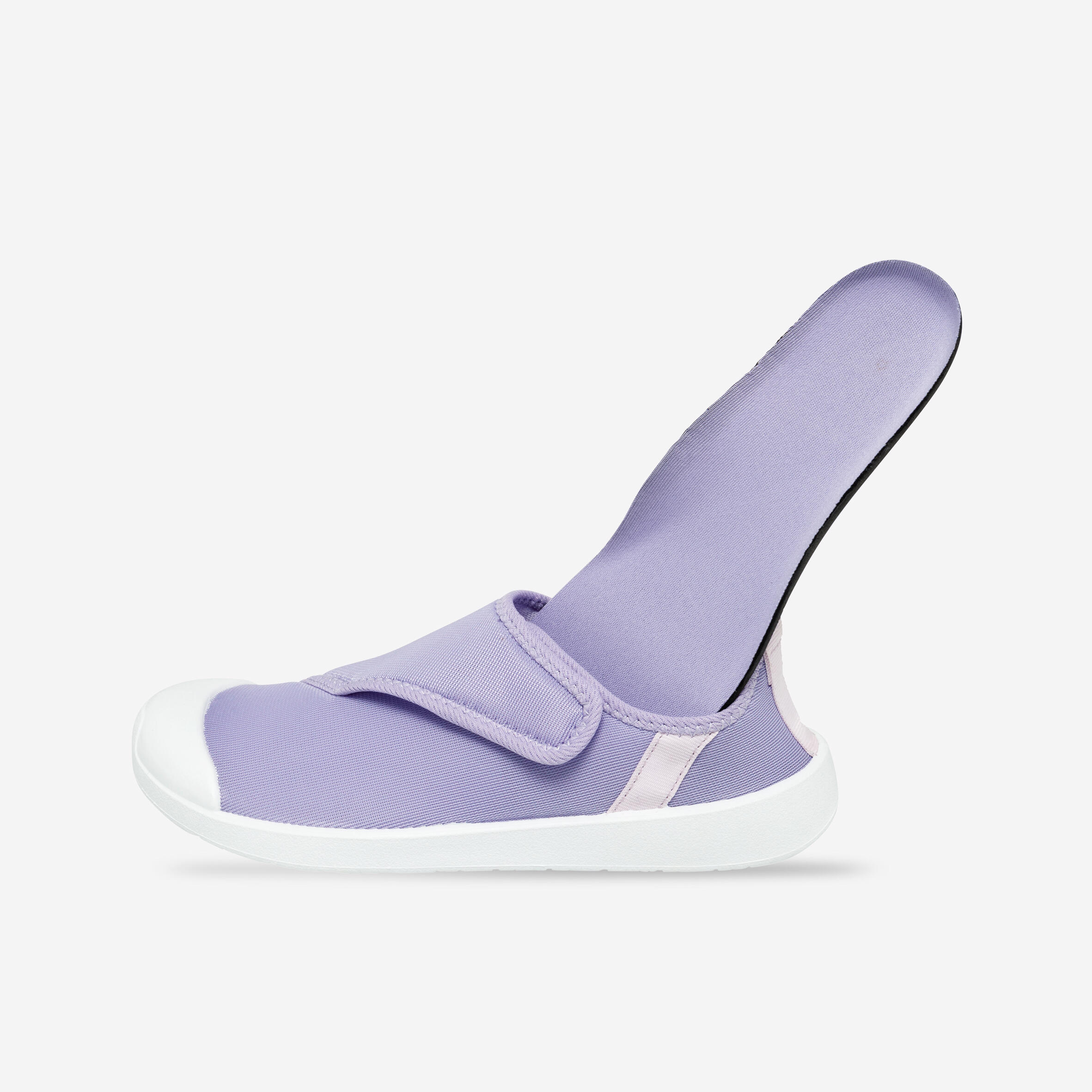 scarpe da scoglio per bambini con velcro - Aquashoes 120 - Viola