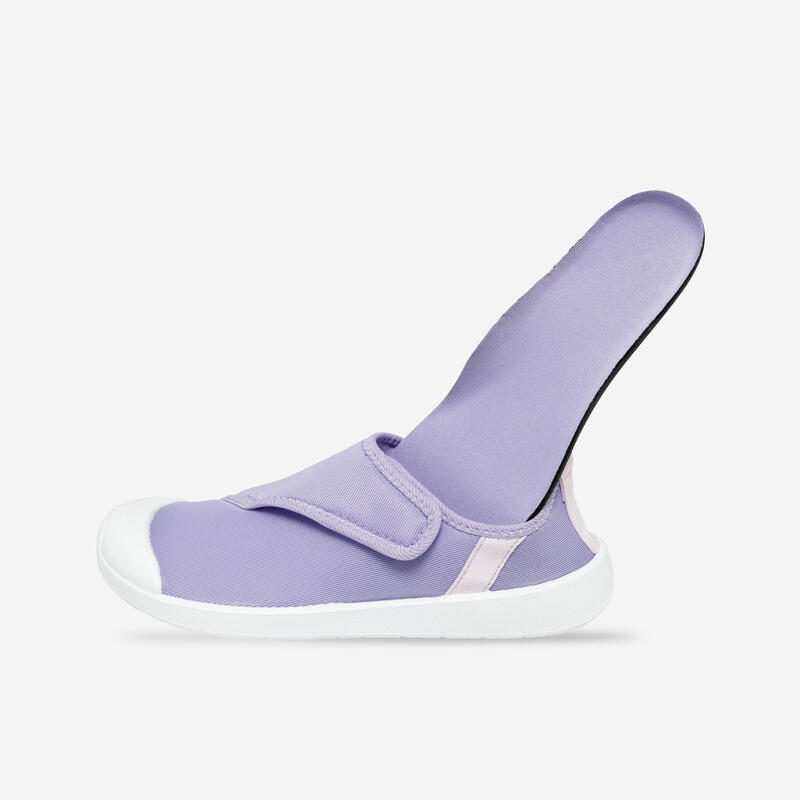 Chaussures aquatiques avec scratch Enfant - Aquashoes 120 - Violet