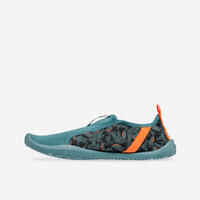 Adult's elasticated water shoes - Aquashoes 120 Awake Leaf orange