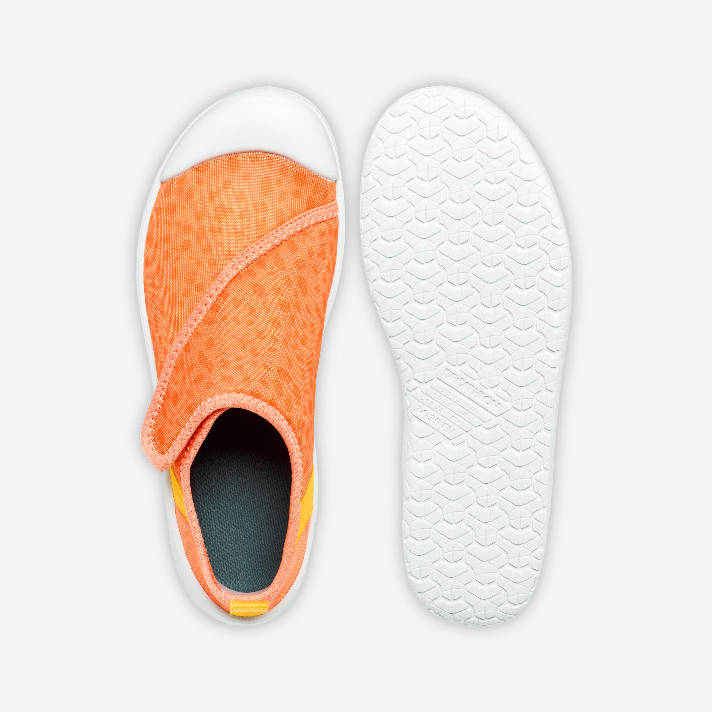 Calçado aquático com banda autoaderente Criança - Aquashoes 120 - Alperce 2/11