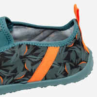 Adult's elasticated water shoes - Aquashoes 120 Awake Leaf orange