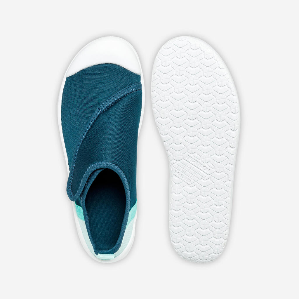 Chaussures aquatiques avec scratch Enfant - Aquashoes 120 abricot
