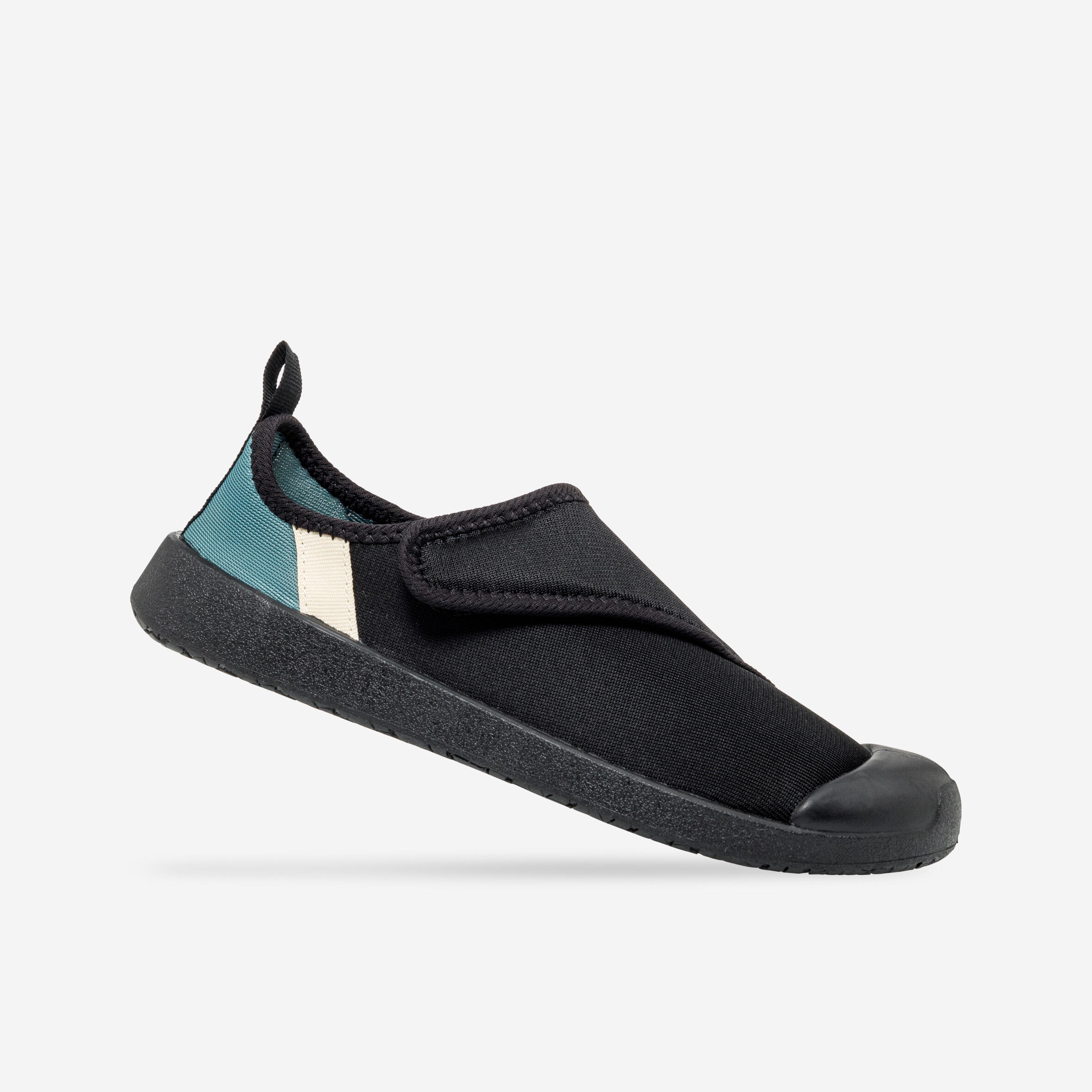 Chaussures aquatiques avec scratch Enfant Aquashoes 120 noir Decathlon