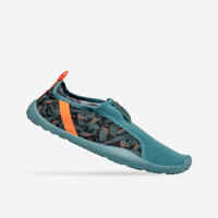 Adult's elasticated water shoes - Aquashoes 120 Awake Leaf orange