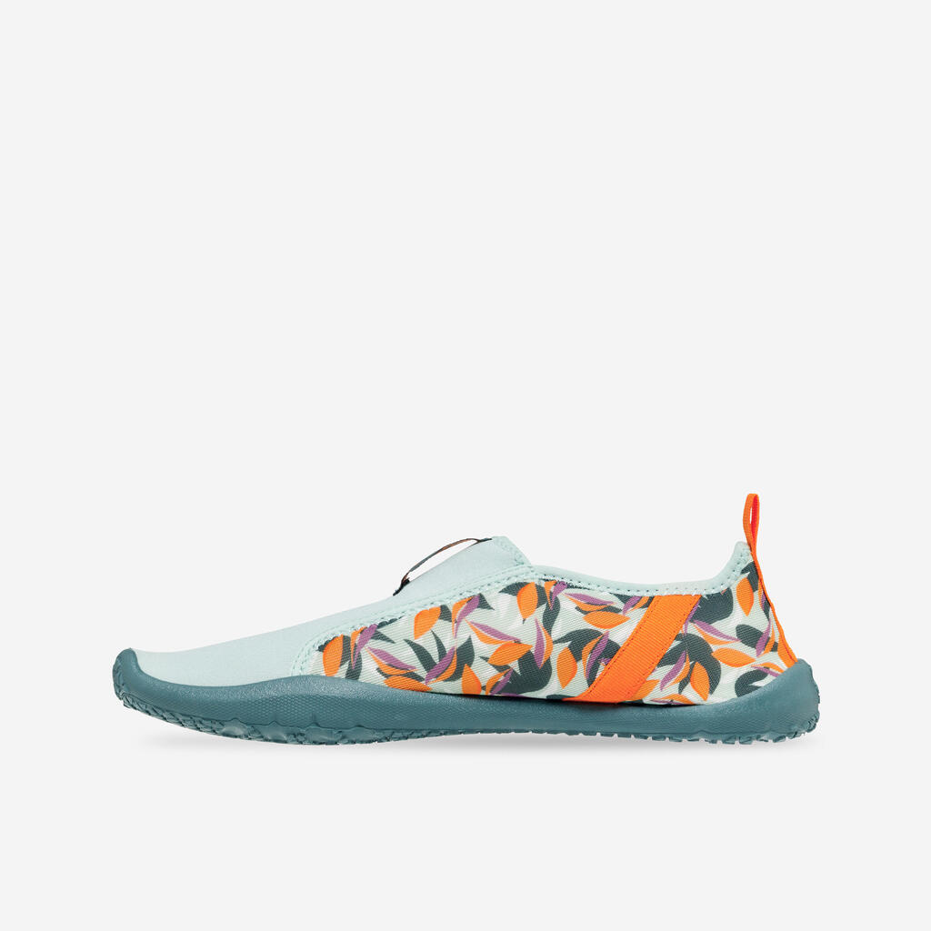 Chaussures aquatiques élastiques Adulte - aquashoes 120 awake Leaf orange