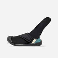 حذاء مائي بأشرطة ذاتية اللصق للأطفال - Aquashoes 120 - أسود