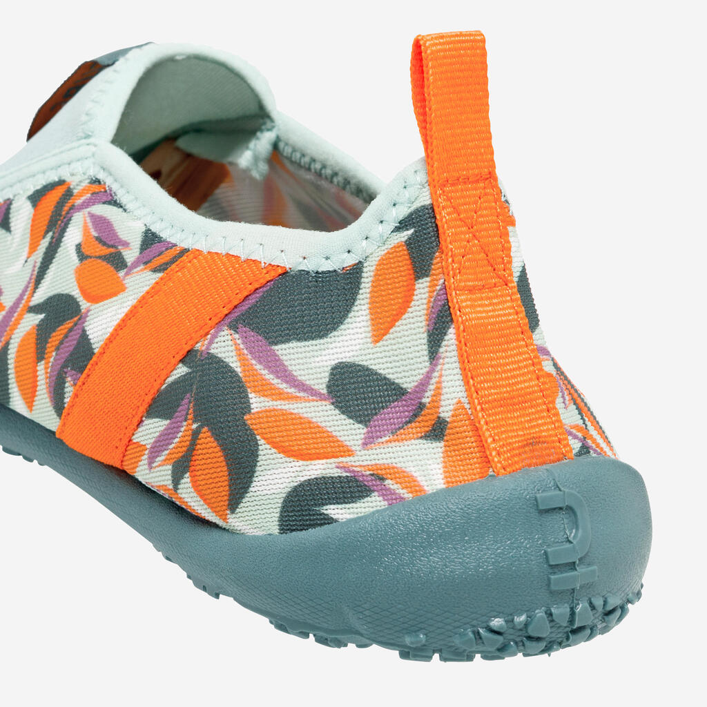 Chaussures aquatiques élastiques Adulte - aquashoes 120 awake Leaf orange