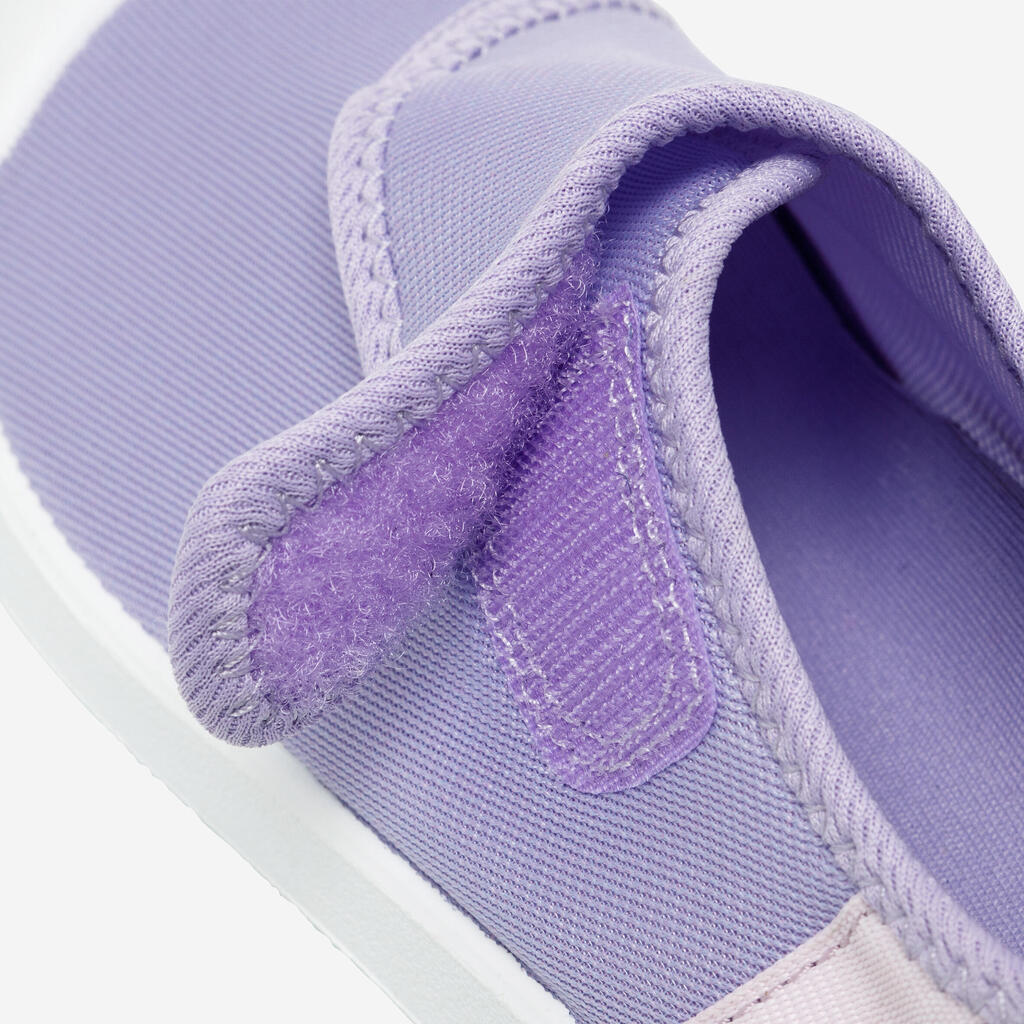 Chaussures aquatiques avec scratch Enfant - Aquashoes 120 abricot