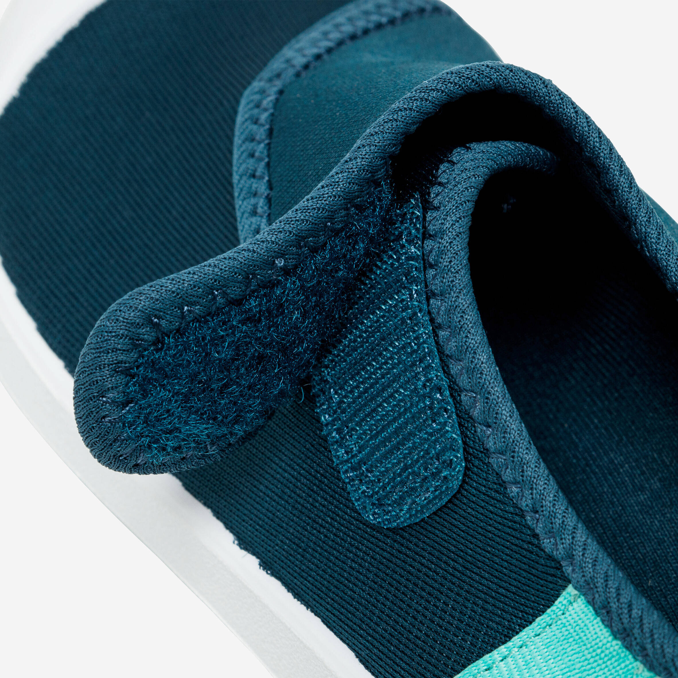 Kids’ water shoes with rip-tab, Aquashoes 120 lagoon -  5