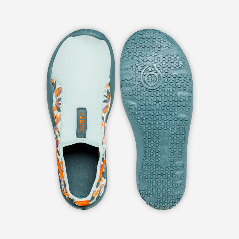 Adult's elasticated water shoes - Aquashoes 120 Awake Leaf