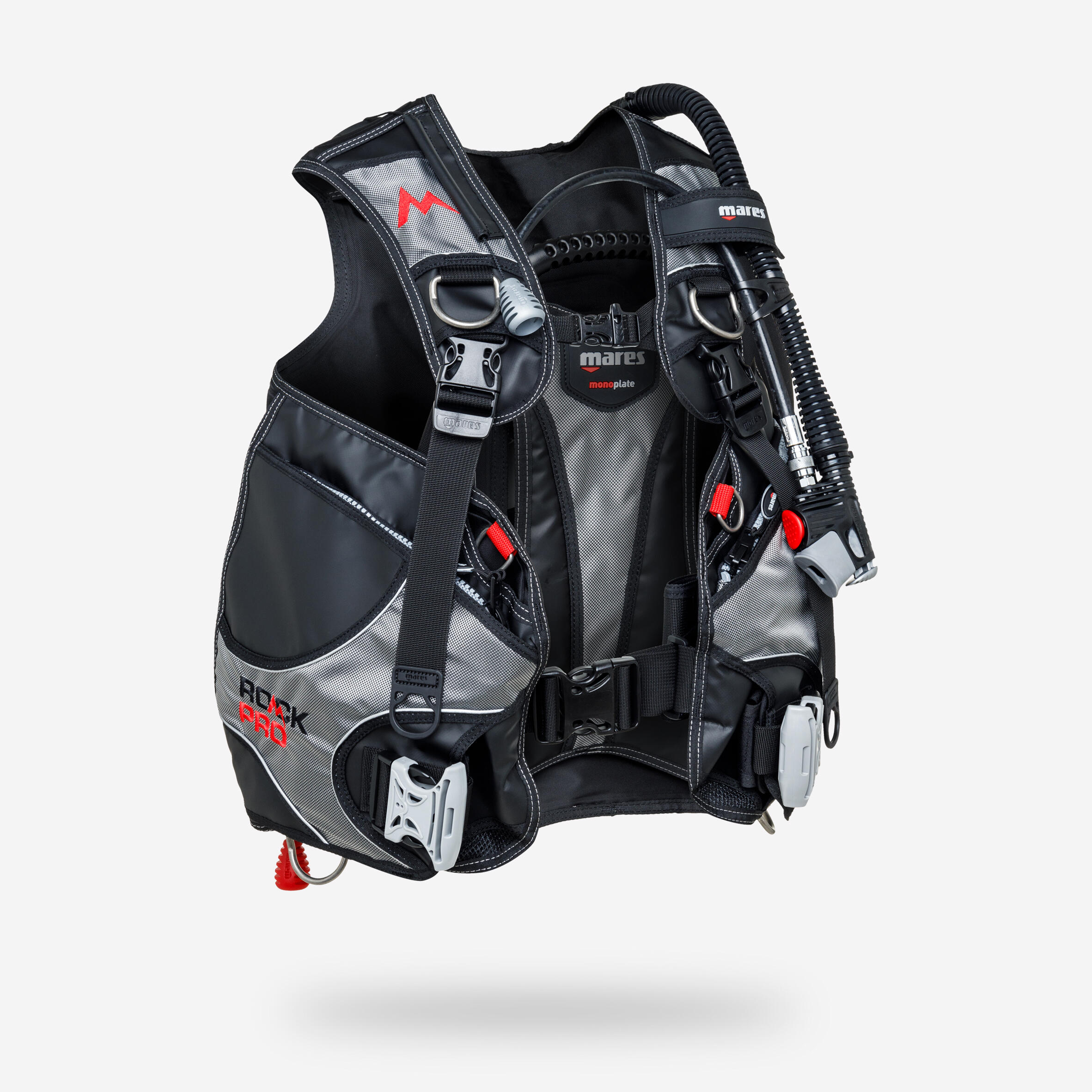 Mares - Gilet Stabilisateur Mares Rock Pro Noir/gris - Gilet Stabilisateur - Snorkeling Plongee Chasse Ss Apnee - Gris-noir - 38 S - Decathlon
