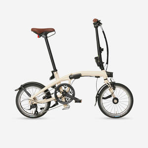 Bicicleta Plegable Fold Light Beis 1 Segundo Ultracompacta