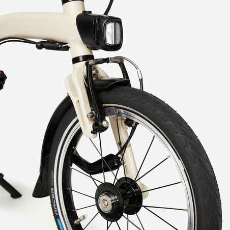 Ultra-Compact Folding Bike Fold Light 1 Second - Beige