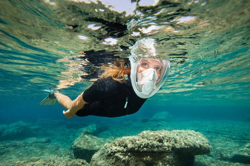 Maska do snorkelingu Subea Easybreath+ 540 Freetalk powierzchniowa