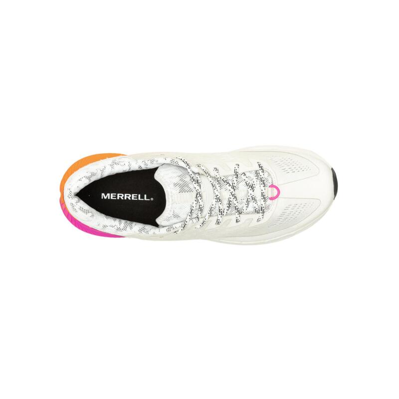 CHAUSSURES DE TRAIL RUNNING HOMME - MERRELL AGILITY PEAK 5 BLANC ORANGE ROSE