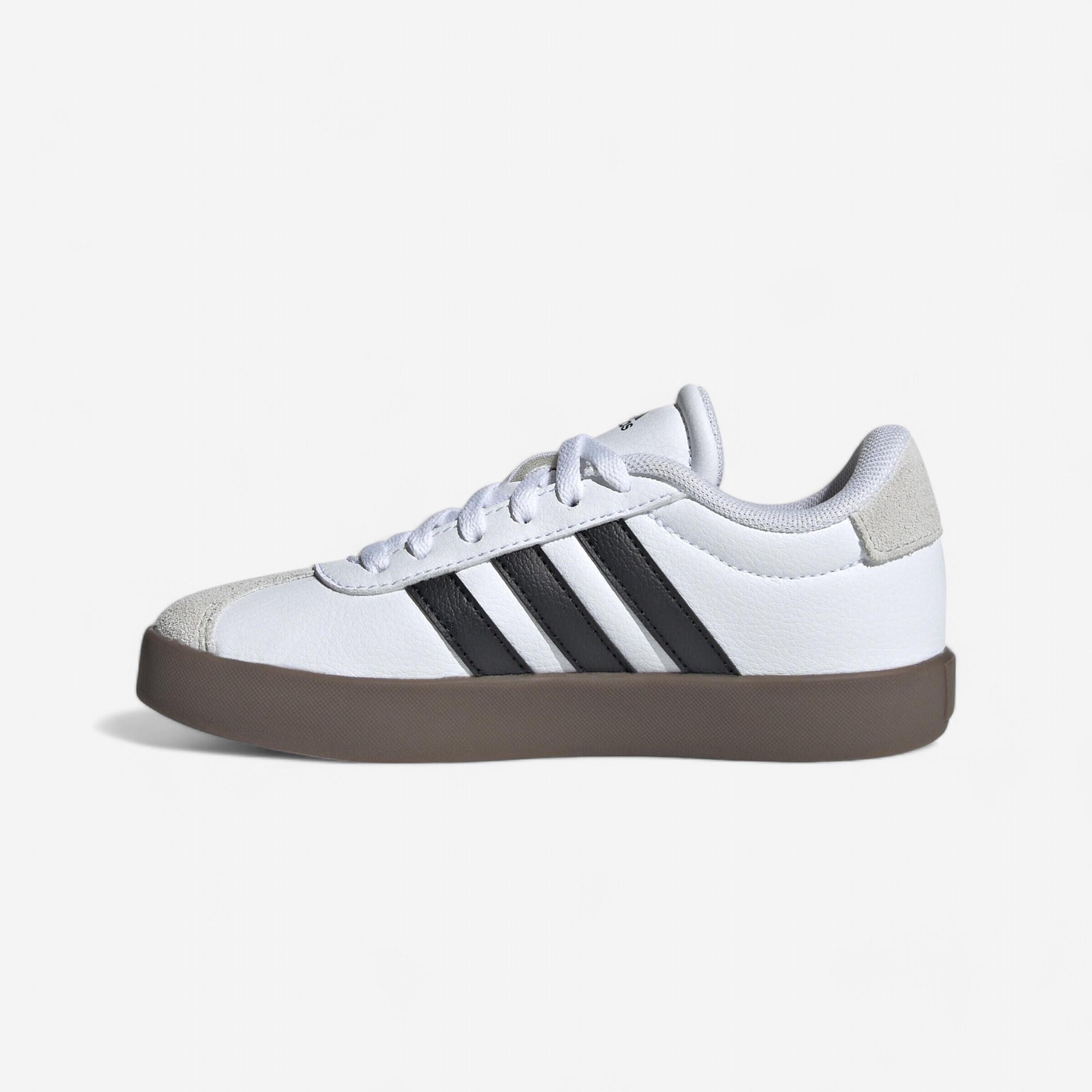 ADIDAS VL COURT SHOES BAMBINI BIANCO NERO GRIGIO