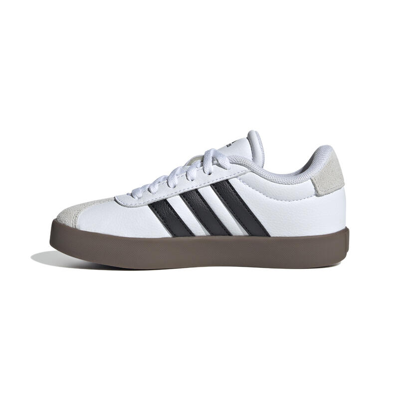 Încălțăminte Educație fizică ADIDAS VL COURT Alb-Negru-Gri Copii 