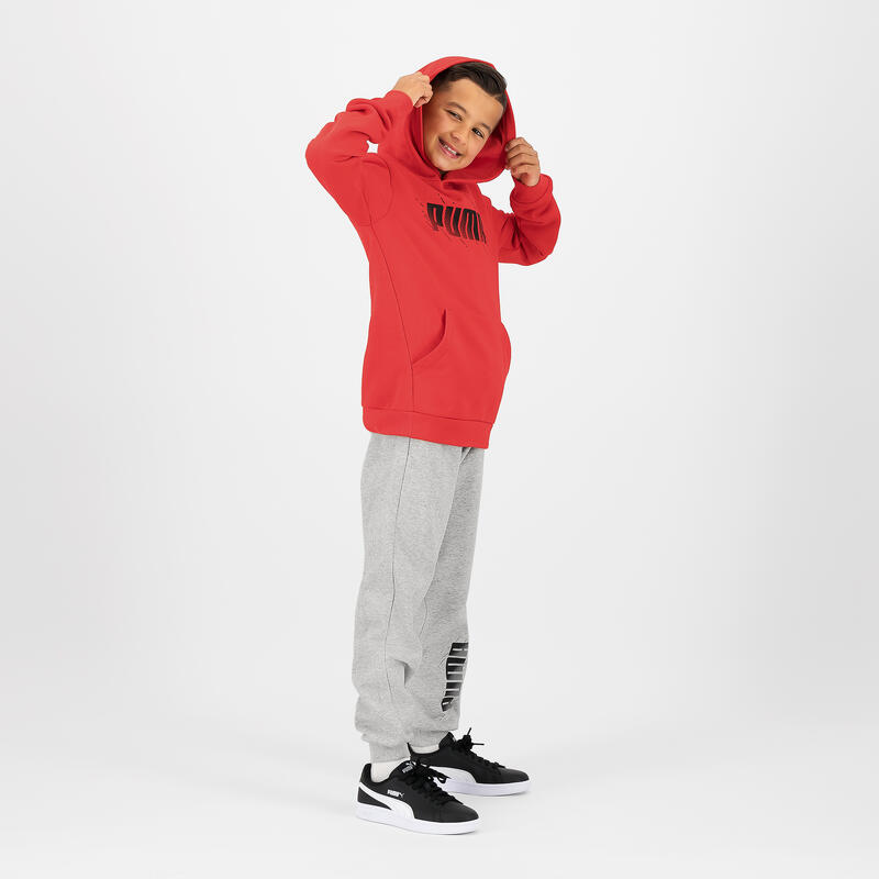 Puma Kapuzenpullover Kinder - bedruckt rot 