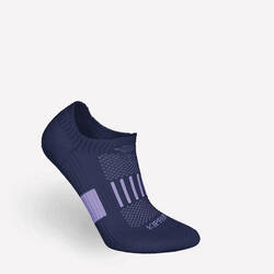 KIPRUN 500 low kids' comfort running socks 2-pack - purple navy