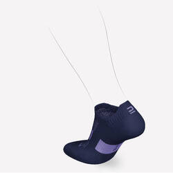 KIPRUN 500 low kids' comfort running socks 2-pack - purple navy