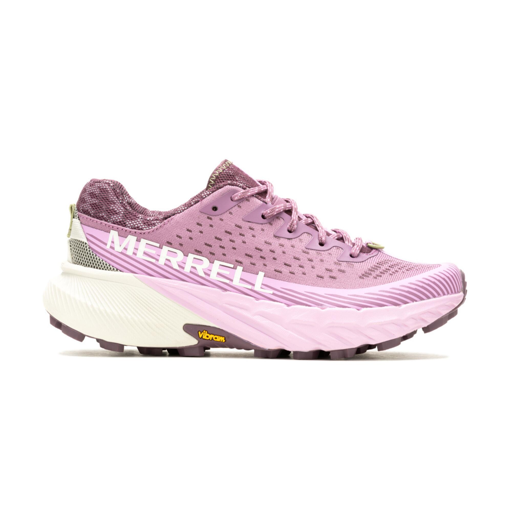 MERRELL WOMEN'S TRAIL RUNNING SHOE - MERRELL AGILITY PEAK 5 WHITE ORANGE PINK