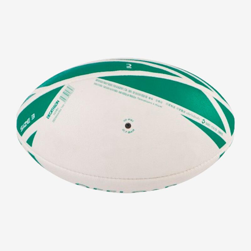 Bola de Rugby R100 Tamanho 3 para Treinos Verde