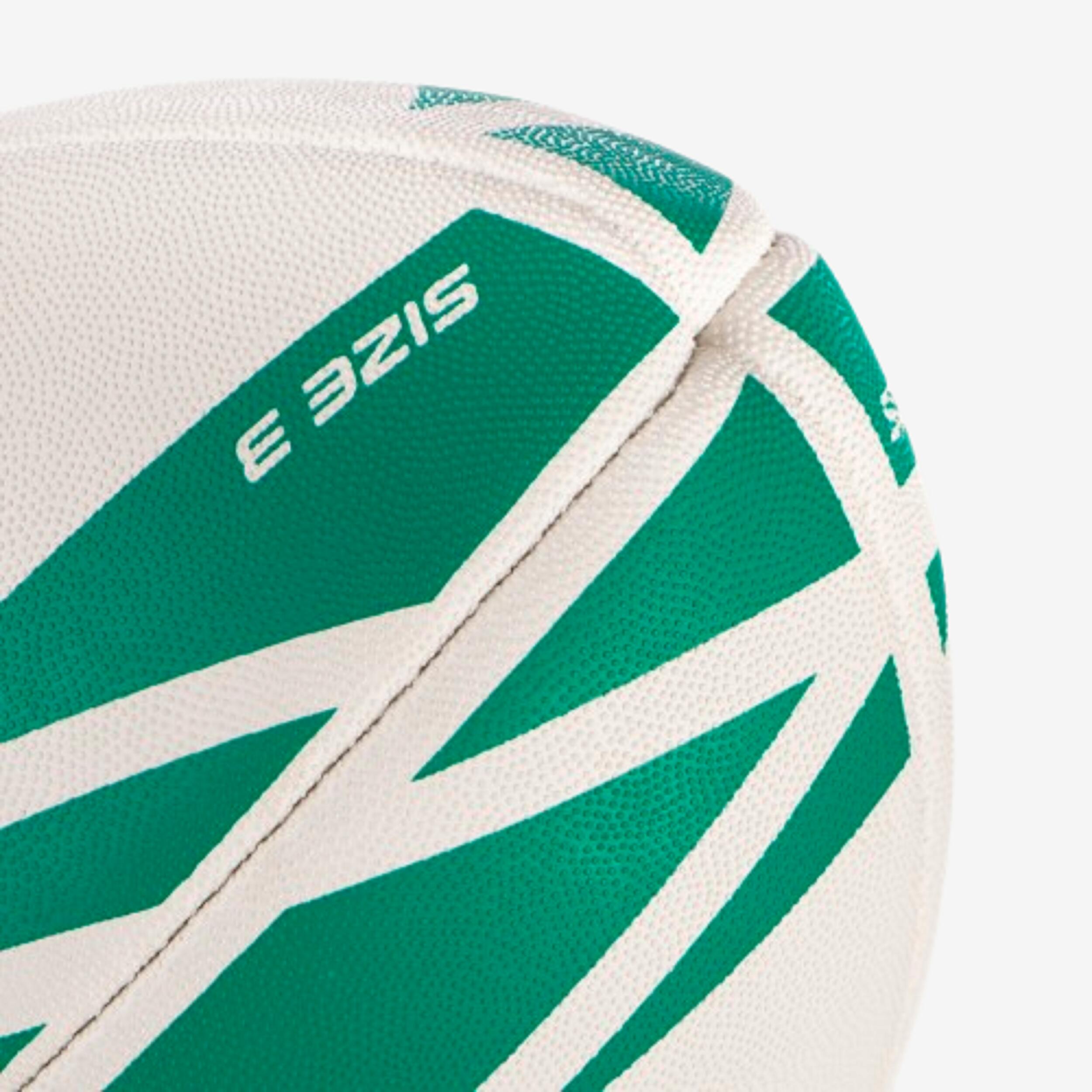 Size 3 Rugby Training Ball R100 - Green 3/4