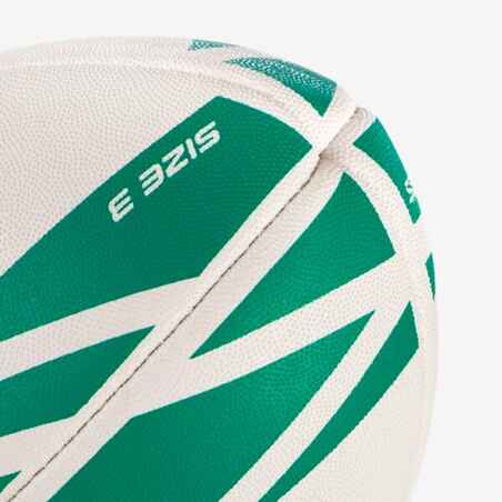 Regbio treniruočių kamuolys „R100“, 3 dydžio, žalias