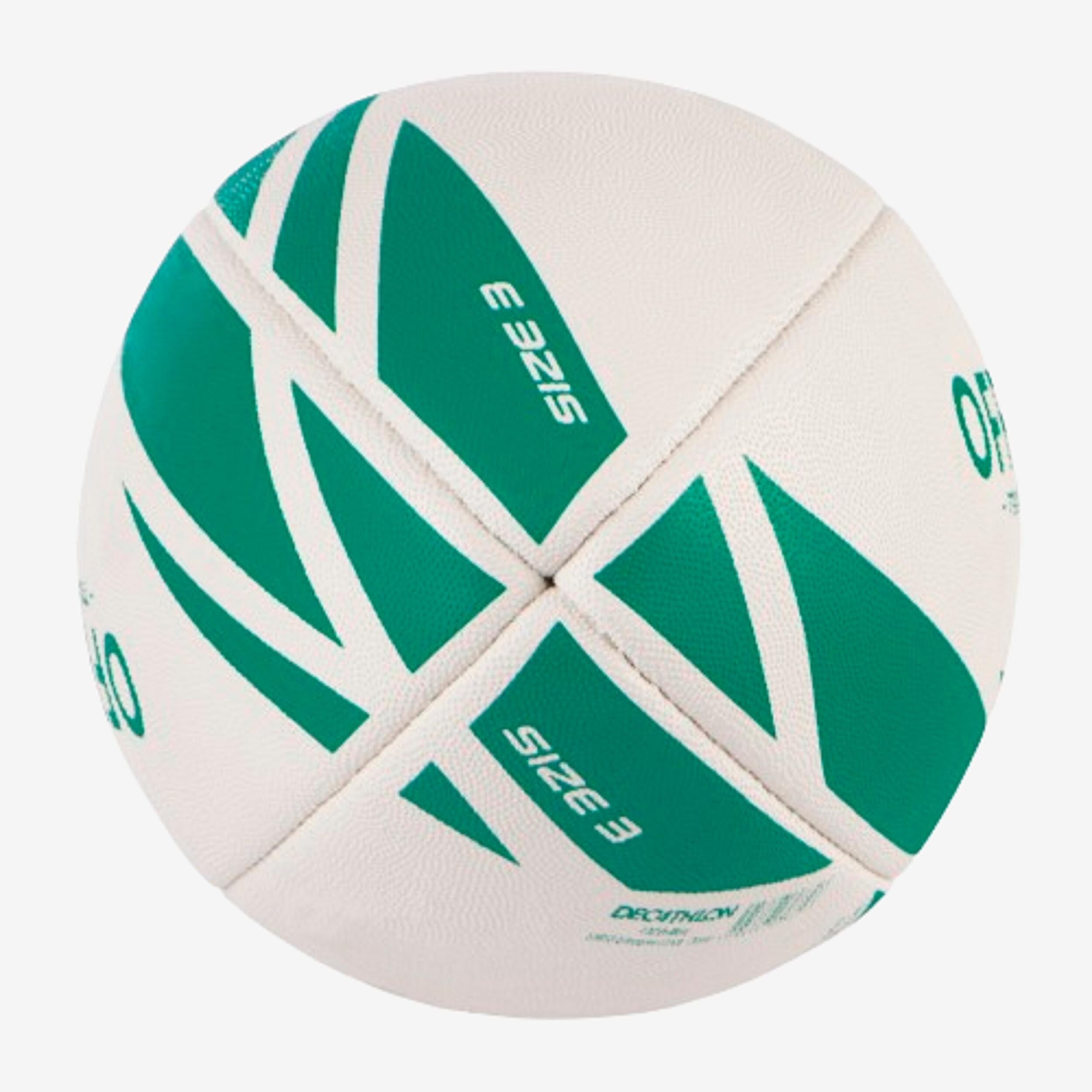 Size 3 Rugby Training Ball R100 - Green 4/4