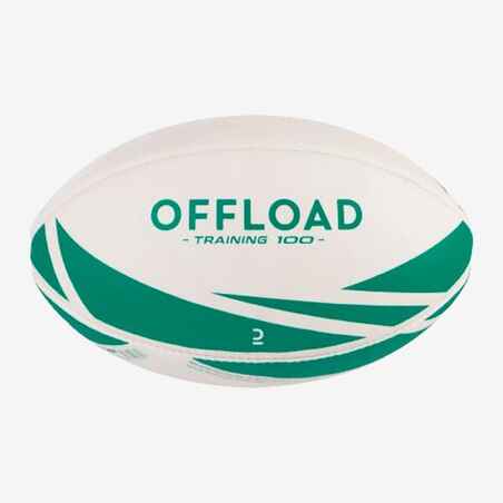 Size 3 Rugby Training Ball R100 - Green