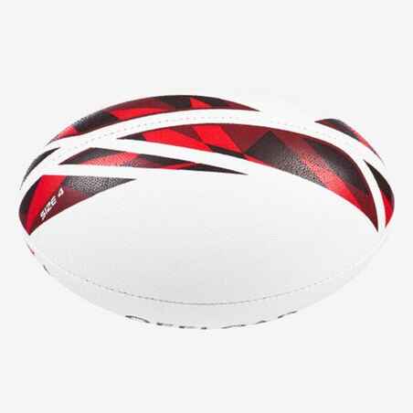 Size 4 Rugby Ball R500 Match - Red