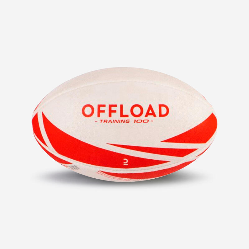 Crvena lopta za ragbi R100 (veličina 4)