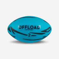 Balón de rugby entretenimiento talla 0 - R100 Midi azul