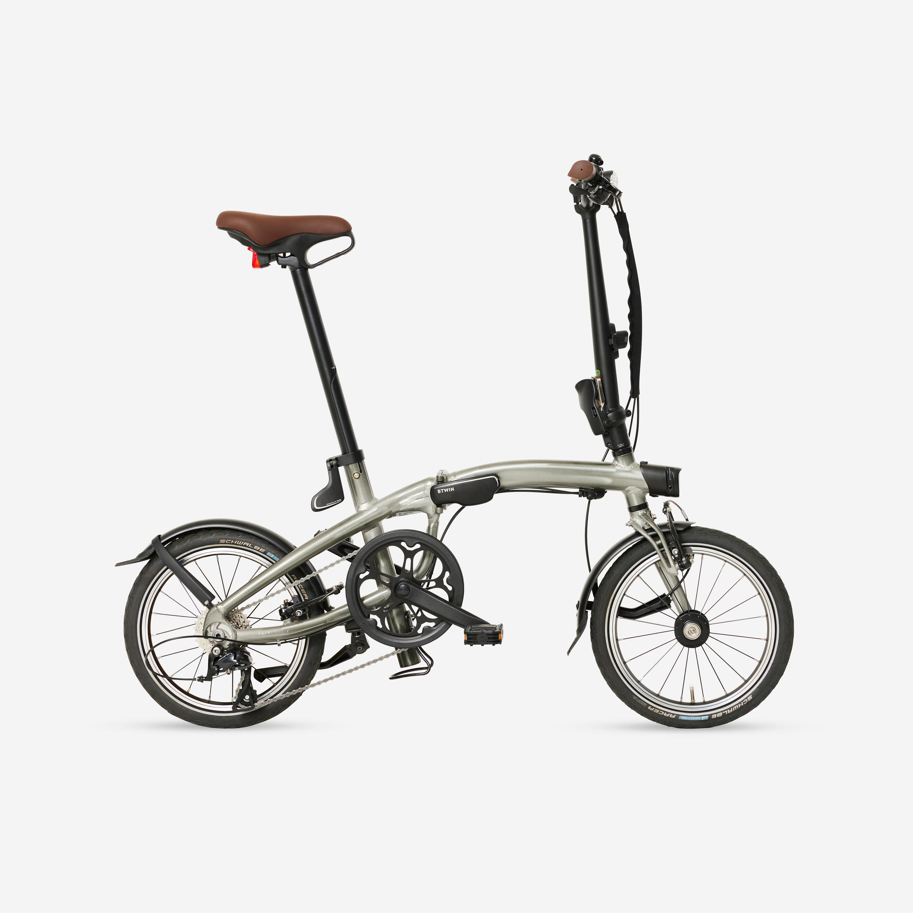 BTWIN Ultracompacte vouwfiets Fold Light 1 Second aluminium