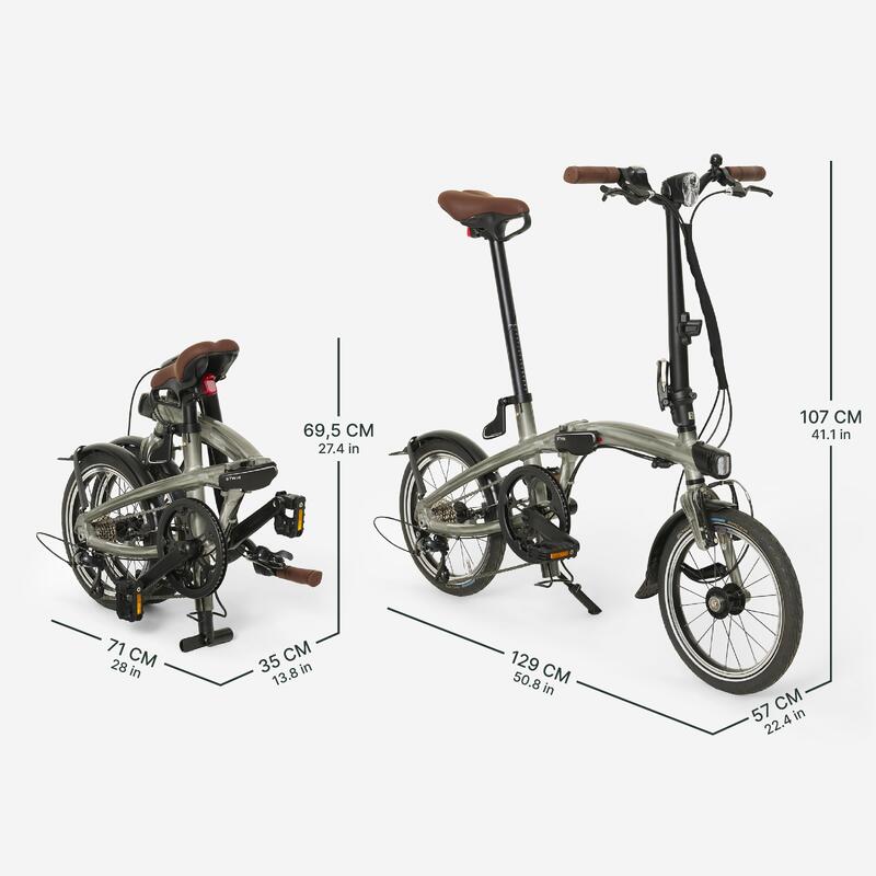 Bici pieghevole ultracompatta FOLD LIGHT 1 SECOND alluminio
