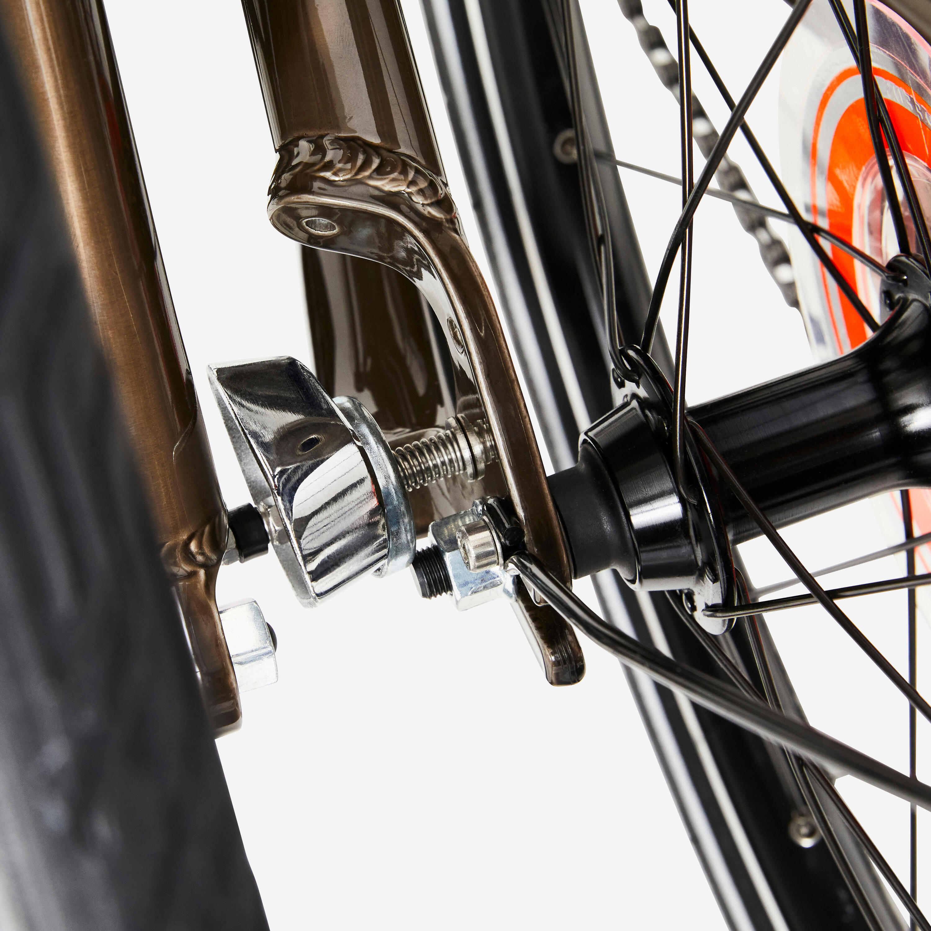 VÉLO PLIANT FOLD 560 ALUMINIUM BRUT VERNIS 10/18