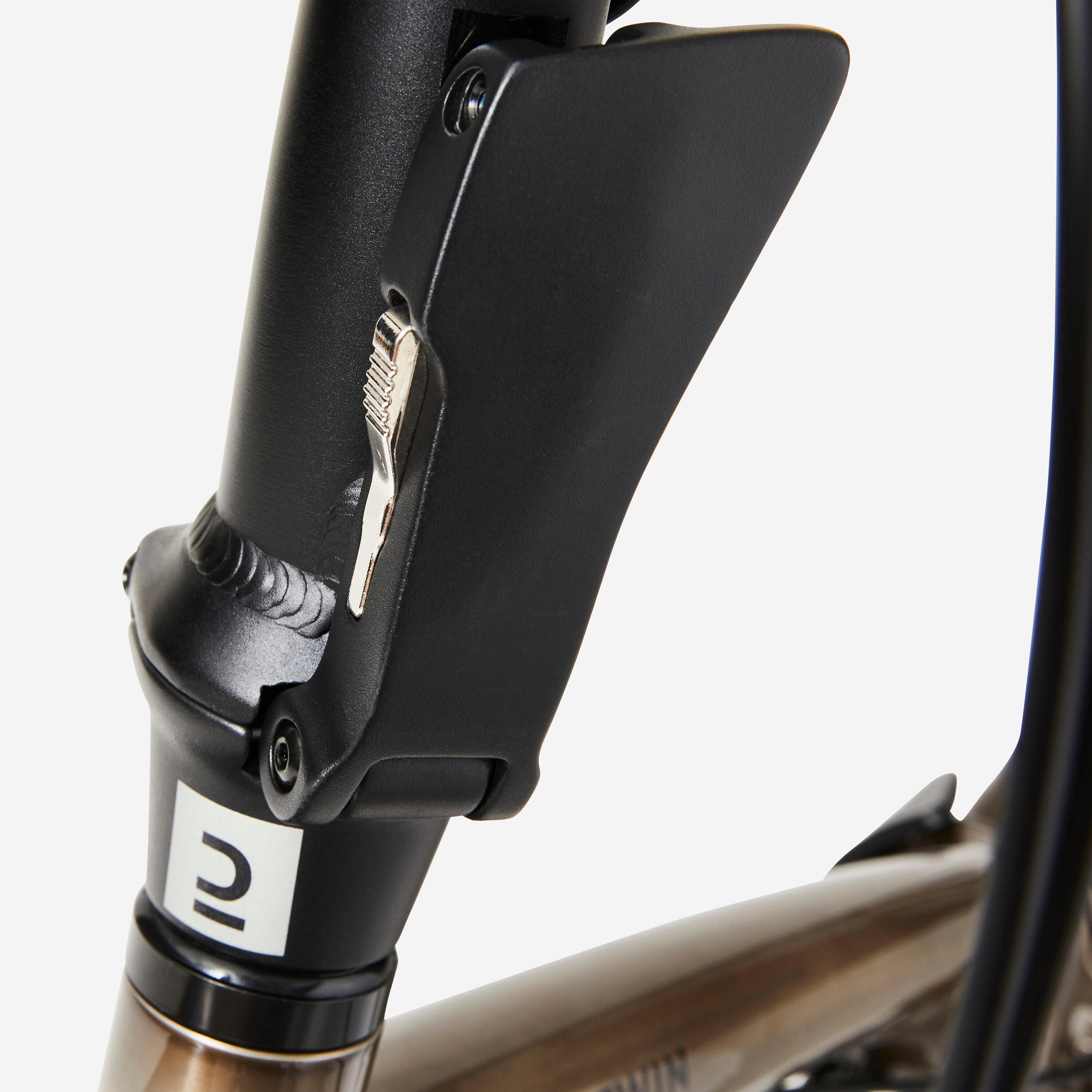 VÉLO PLIANT FOLD 560 ALUMINIUM BRUT VERNIS 7/18