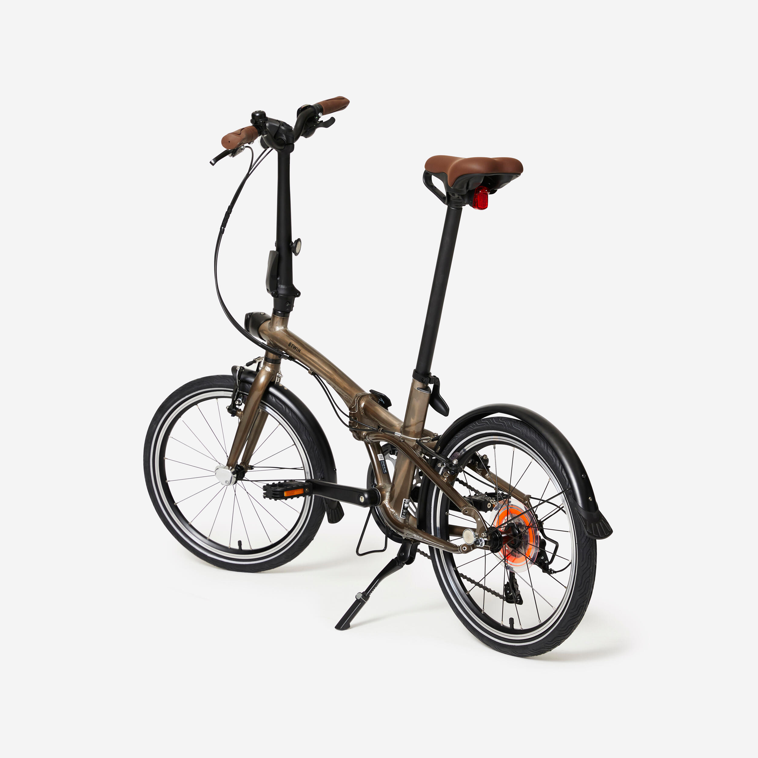 VÉLO PLIANT FOLD 560 ALUMINIUM BRUT VERNIS 5/18