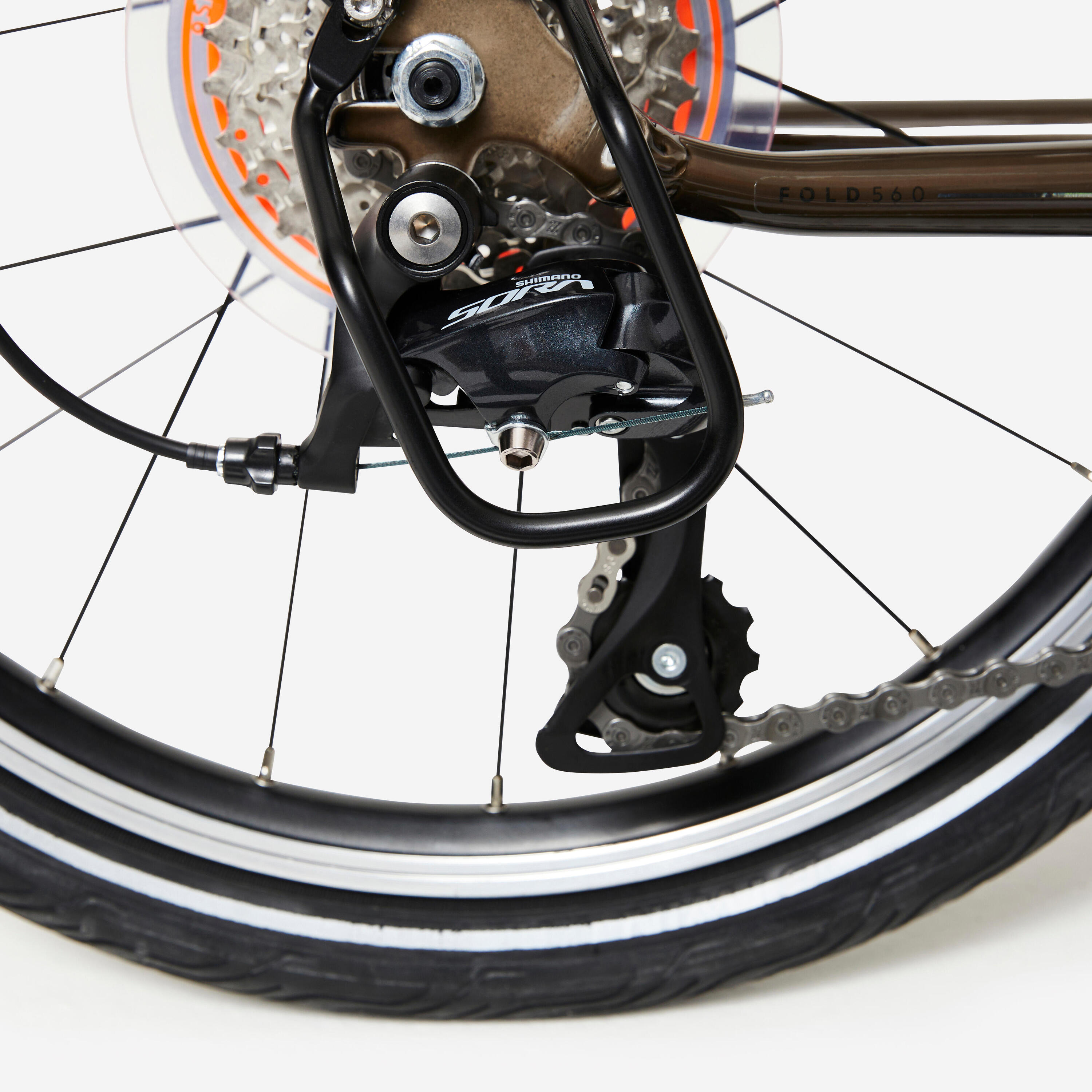 VÉLO PLIANT FOLD 560 ALUMINIUM BRUT VERNIS 11/18
