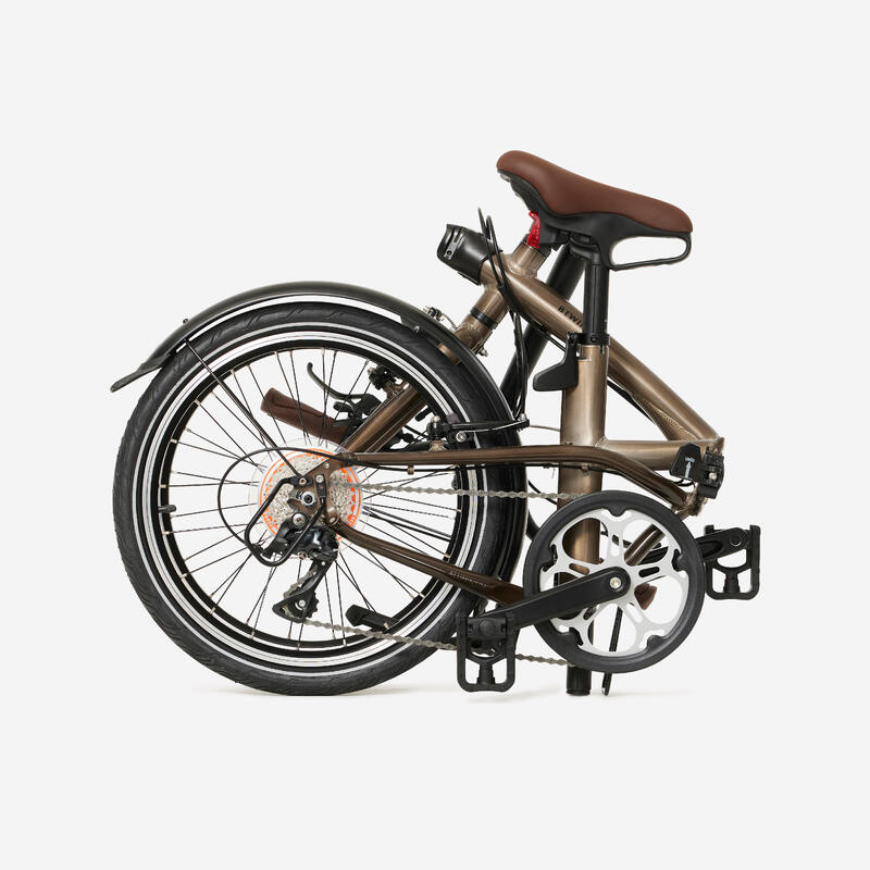 Bicicleta Plegable Fold 560 Aluminio Bruto Barniz