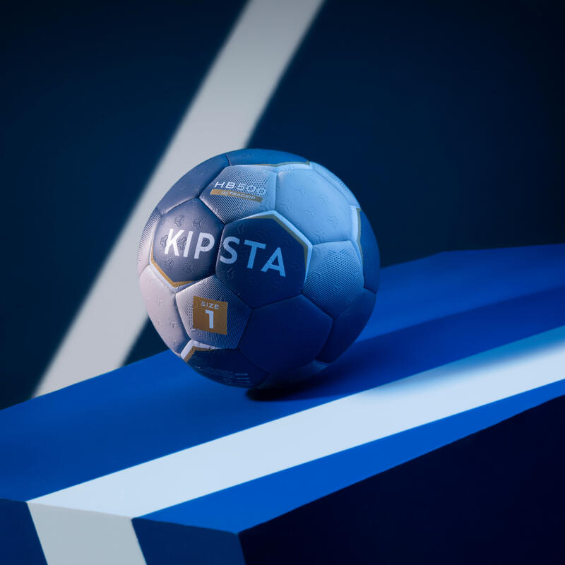 Minge de handbal mărimea 1 - hb500 hybride albastru-gri
