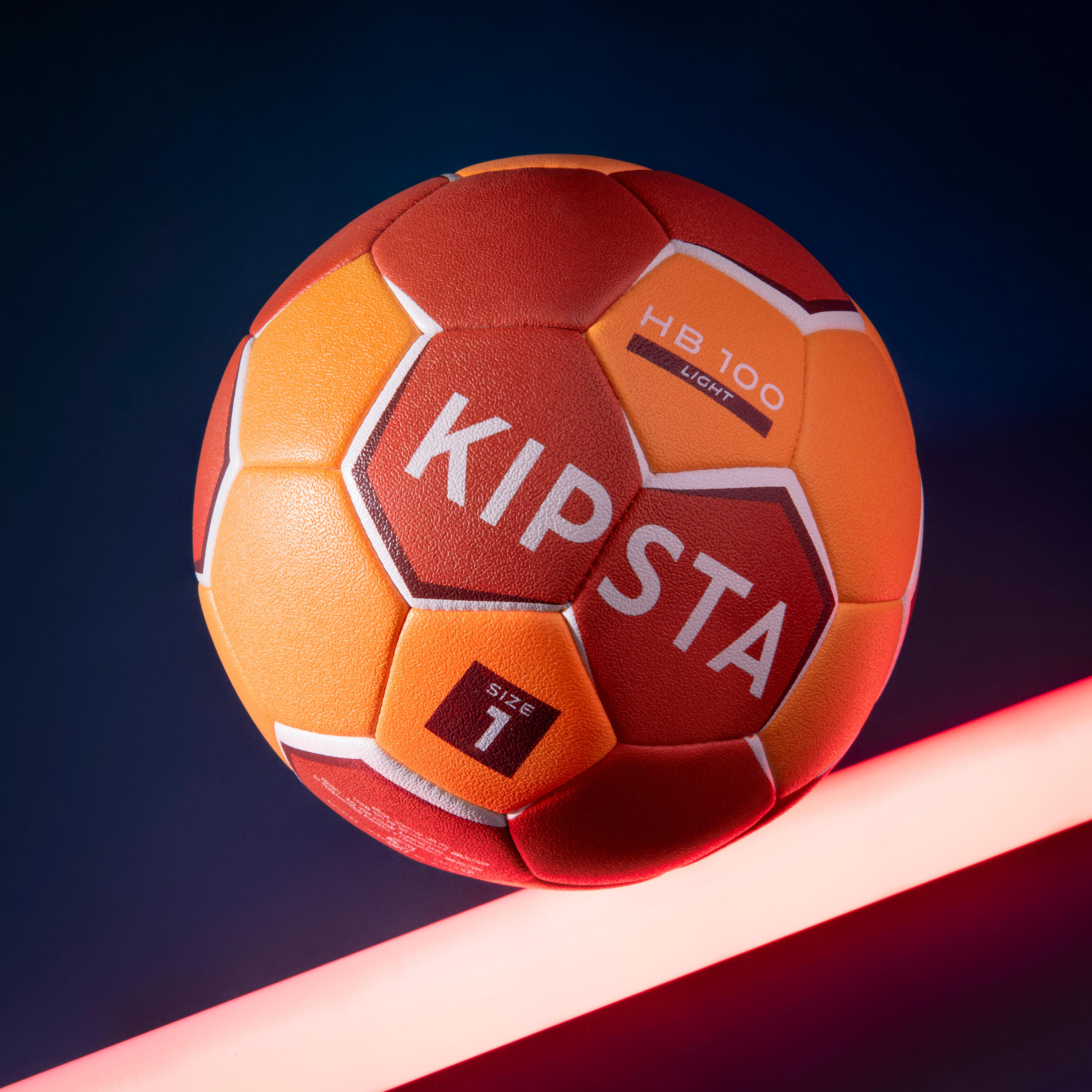 Ballon de handball taille 1 - hb100 light orange 7/11