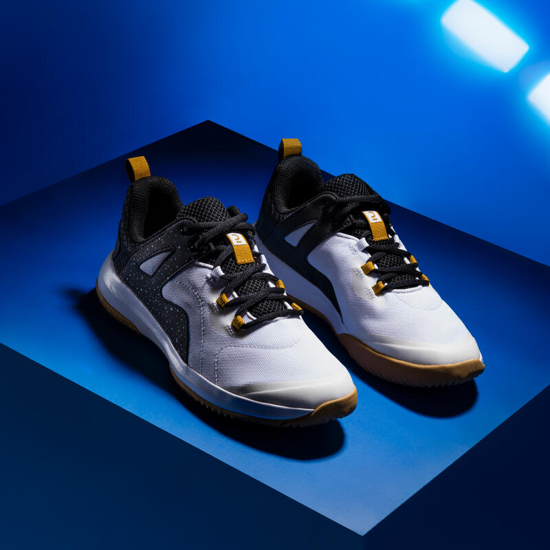 Chaussures de Handball H300 BLANC NOIR