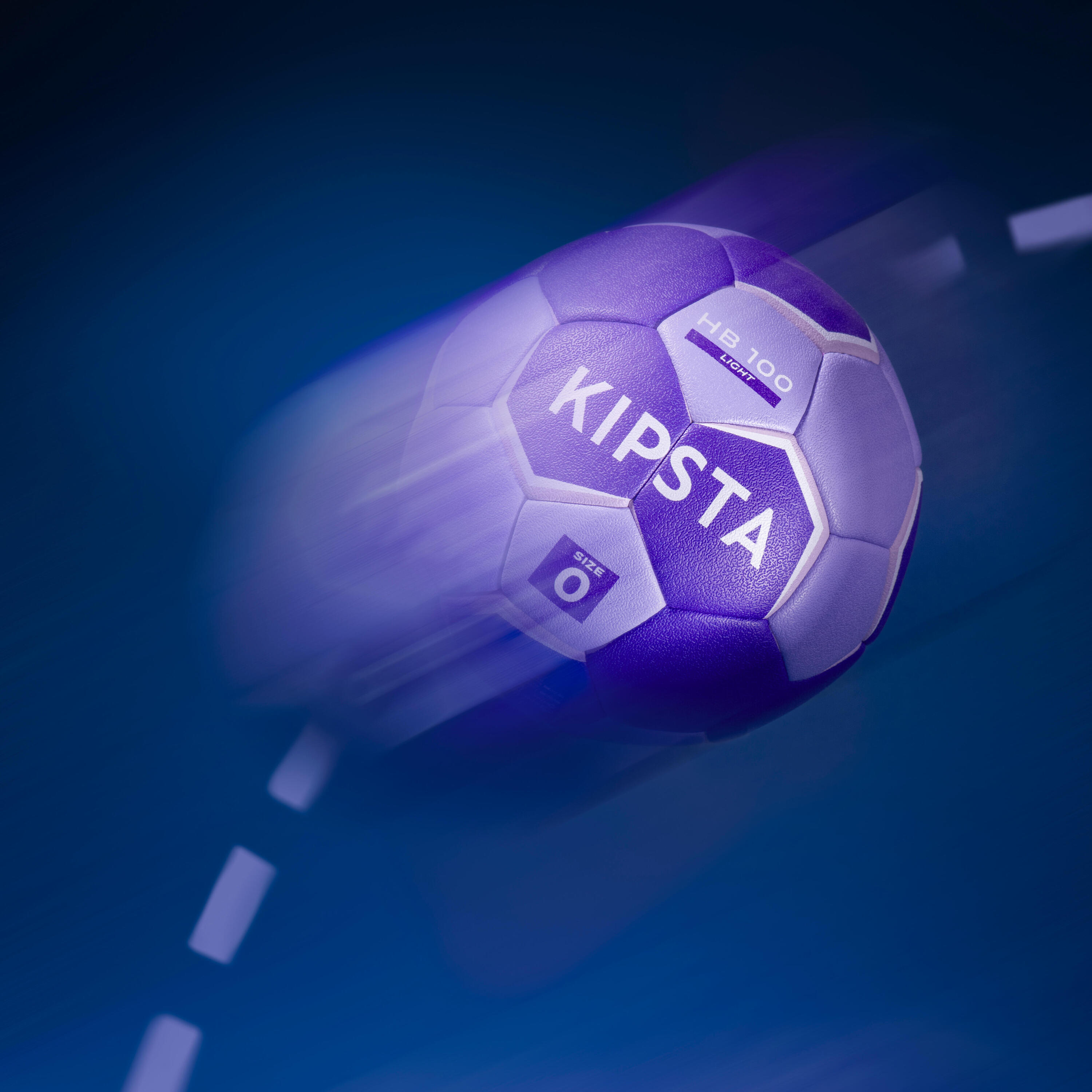 Ballon de handball taille 0 - hb100 light violet 9/11