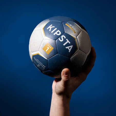 Hibridinis rankinio kamuolys „H500“, 1 dydžio, mėlynas, pilkas