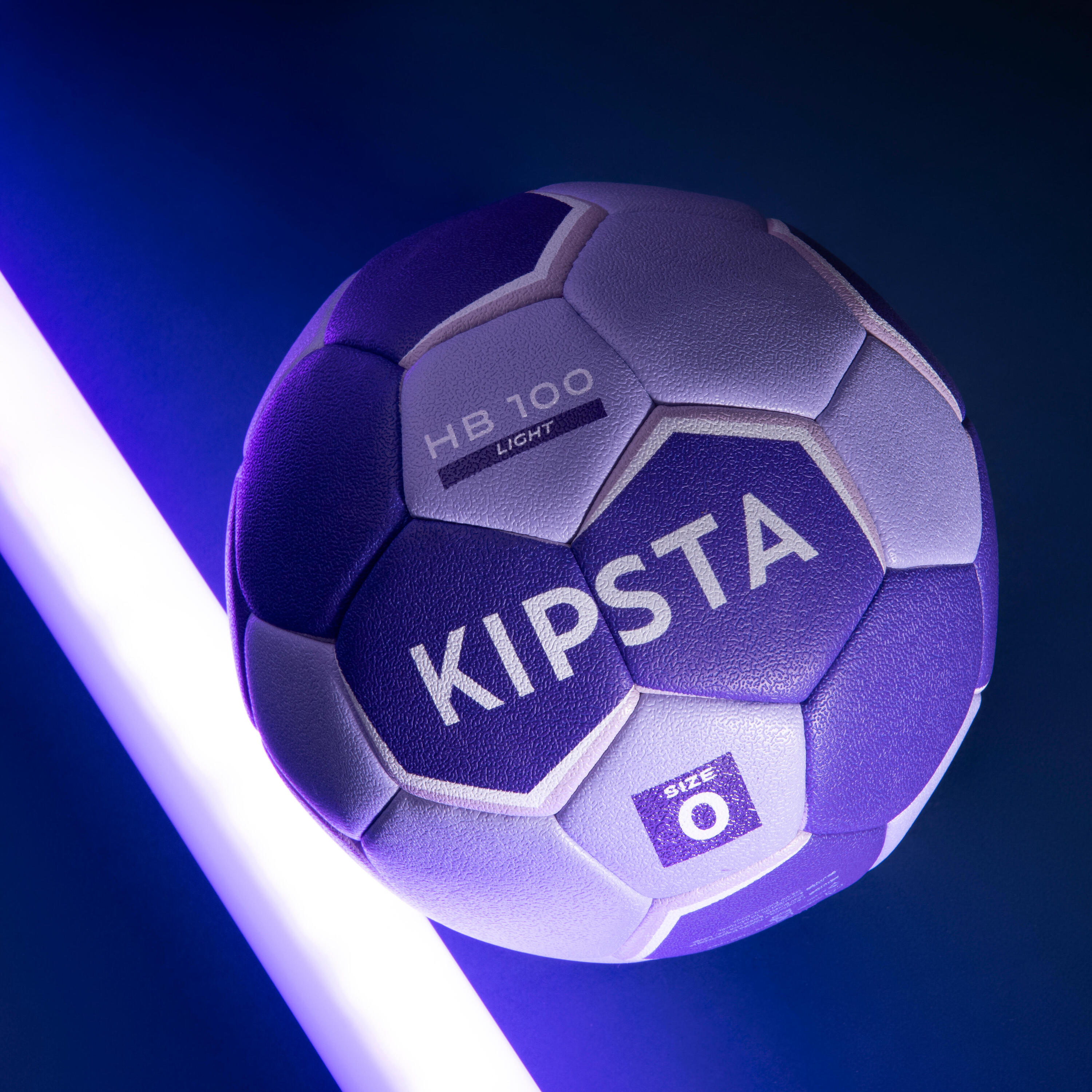 Ballon de handball taille 0 - hb100 light violet 7/11