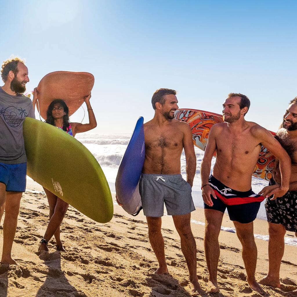 Boardové surferské šortky 100 krátke Sequels béžové