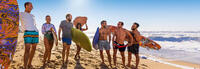 Šorts za surfovanje 100 široki muški - Momo tamnoplavi